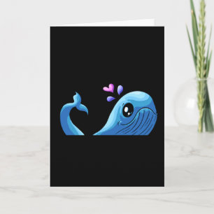 Carte La Baleine de l'Amour   Spout Heart Valentine