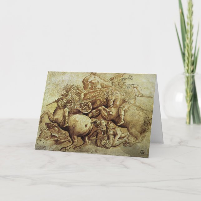 Carte La Bataille d'Anghiari de Léonard de Vinci (Devant)