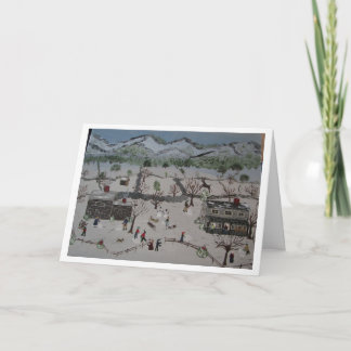 Carte La bataille de boule de neige