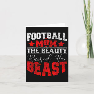 Carte La Beauté A Élevé Sa Bête Drôle Football Dit