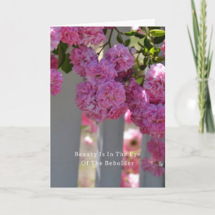 Carte La beauté est la clôture de roses (photographie pa