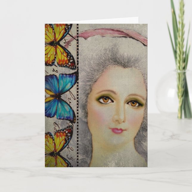 Carte La beauté et les papillons (Devant)