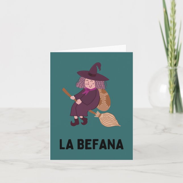 Carte La Befana (Epifania) Sorcière de Noël italienne (Devant)