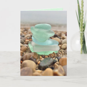 Carte La belle plage turquoise de Seaglass pensant à