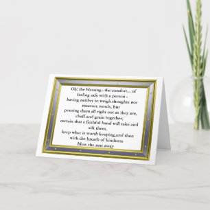 Carte La bénédiction de l'amitié