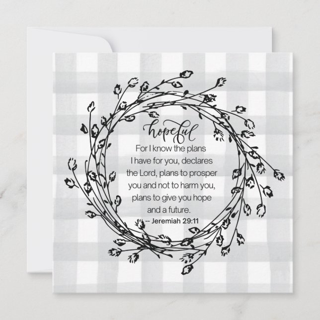 Carte La Bible chrétienne Verse Inspiration (Devant)