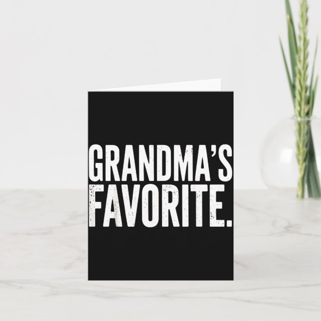 Carte La blague préférée de grand-mère Grandparent Granh (Devant)