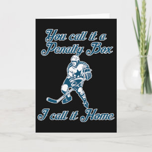 Carte La boîte de pénalité Accueil Funny Hockey 