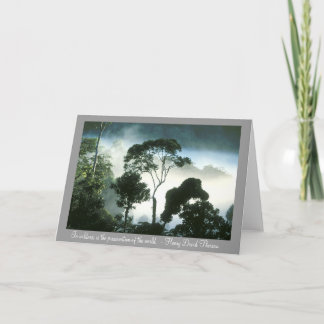 Carte La brume emballe la forêt tropicale d'Amazone