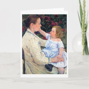 Carte La caresse de l'enfant, Mary Cassatt