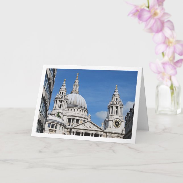Carte La cathédrale Saint-Paul, Londres, Angleterre (Orchidée)