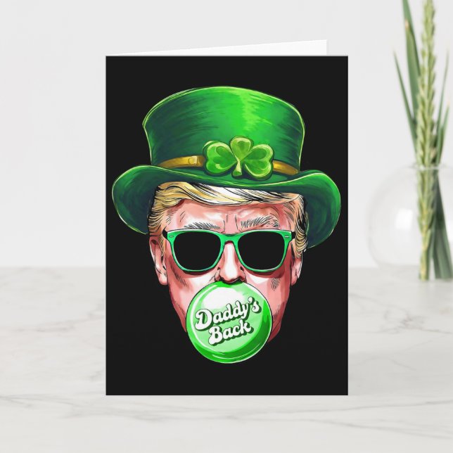 Carte La chance du trèfle de la Saint-Patrick de Papa Ck (Devant)