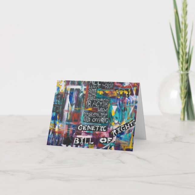 Carte La charte génétique des droits Peinture #5 Card (Devant)