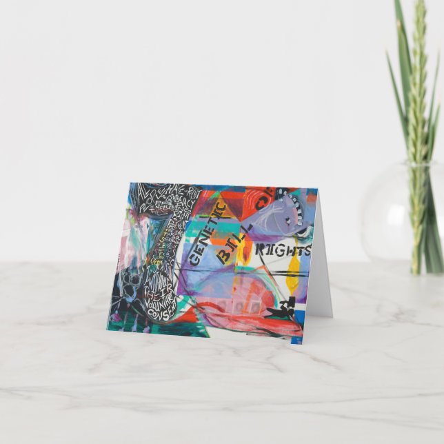 Carte La charte génétique des droits Peinture #7 Card (Devant)