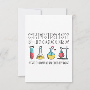 Carte La chimie est comme la Cuisine