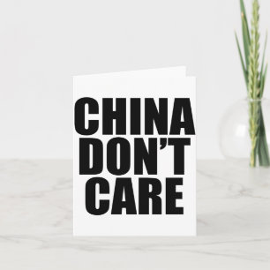 Carte La Chine s'en fiche