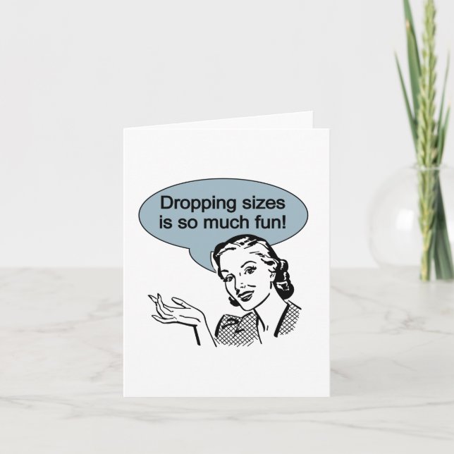 Carte La chute des tailles est tellement amusante (Devant)