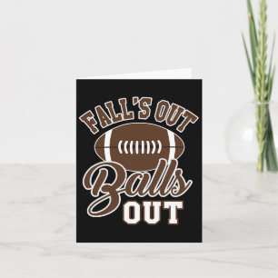 Carte La chute est amusante Blague de saison de football