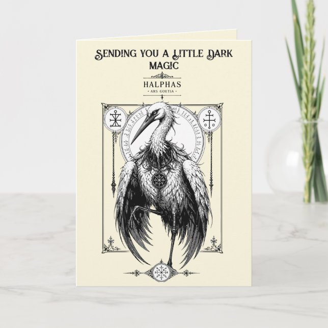 Carte La cigogne de minuit de Goetia (Devant)