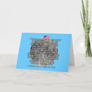 Carte La citation de JFK qui a envoyé des humains à la