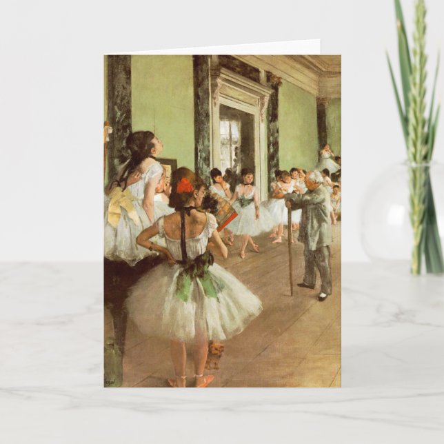 Carte La Classe de Danse par Edgar Degas (Devant)