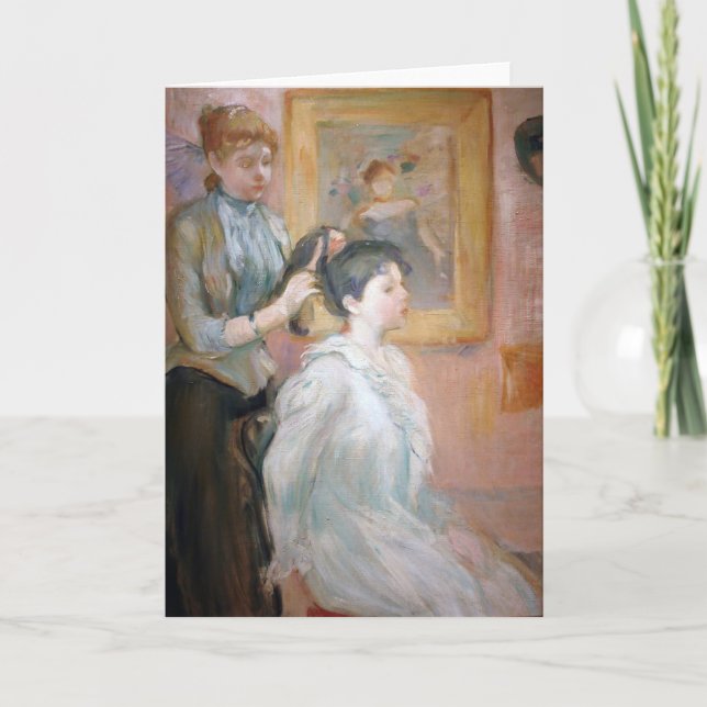 Carte La Coiffure | Berthe Morisot (Devant)