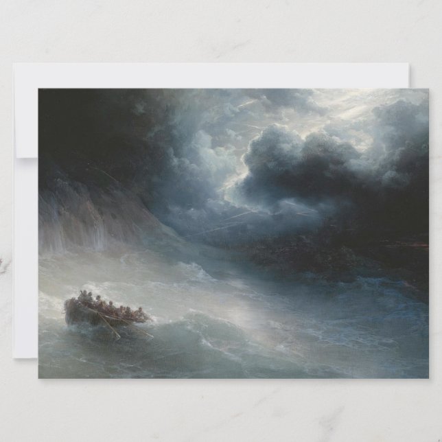 Carte La colère des mers (par Ivan Aivazovsky) (Devant)