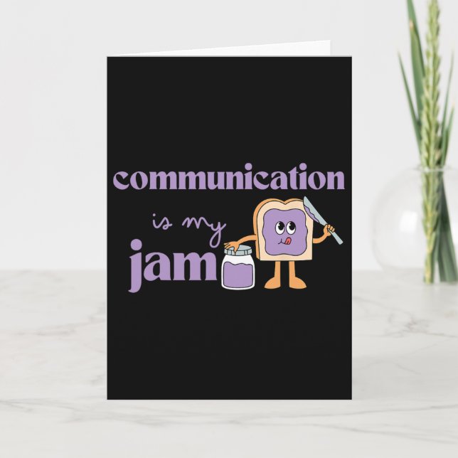 Carte La communication est mon truc Discours de sensibil (Devant)