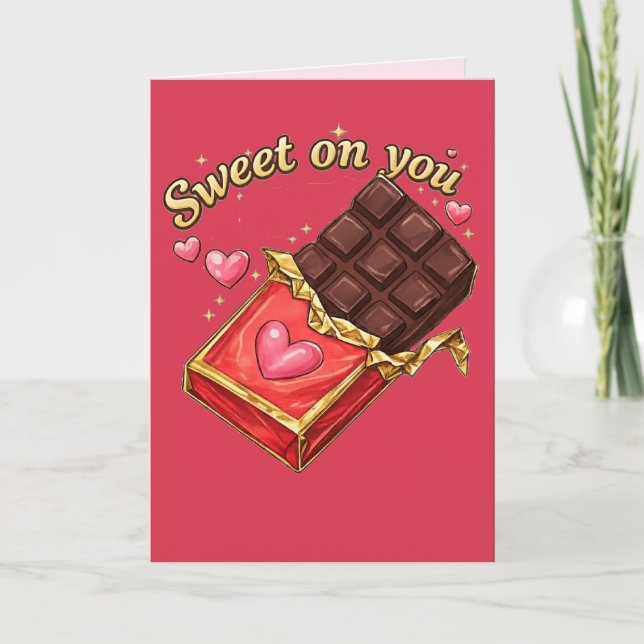Carte La conception de la Saint-Valentin inspirée par le (Devant)