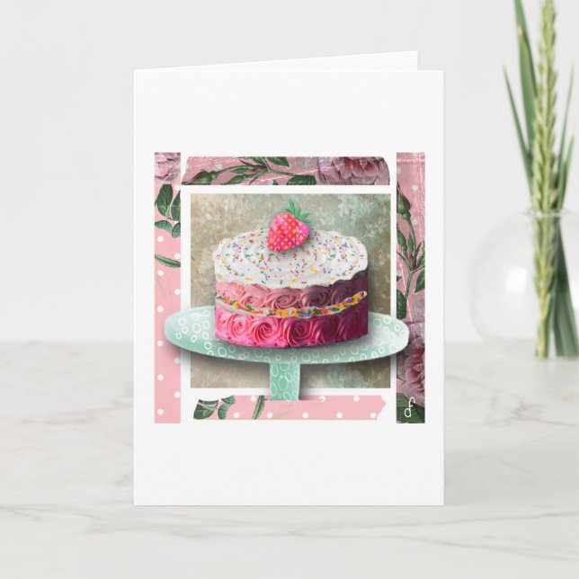 Carte La confiserie Strawberry Rose (Devant)