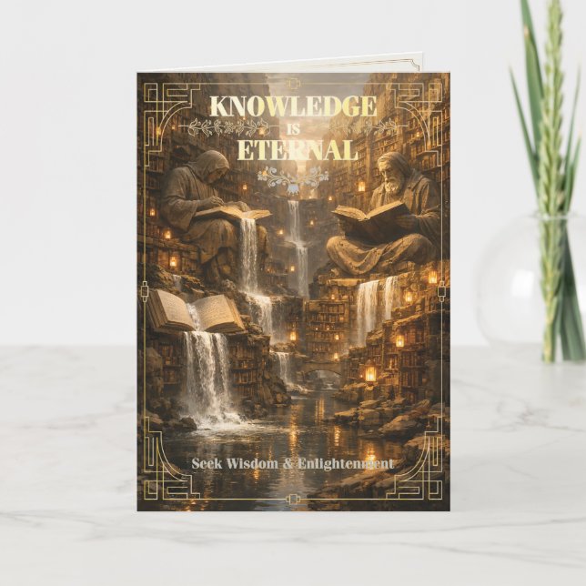 Carte La connaissance est éternelle – Bibliothèque de sa (Devant)