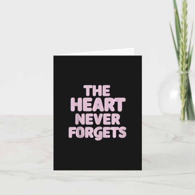 Carte La conscience de Heimer Le coeur n'oublie jamais (Devant)
