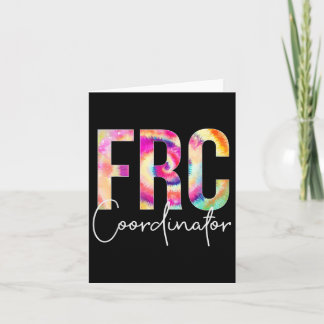 Carte La Coordonnatrice Du Frc Tie Dye Retourner À L'Éco