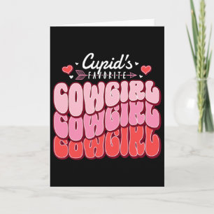 Carte La cowgirl préférée de Cupidon pour la Saint-Valen