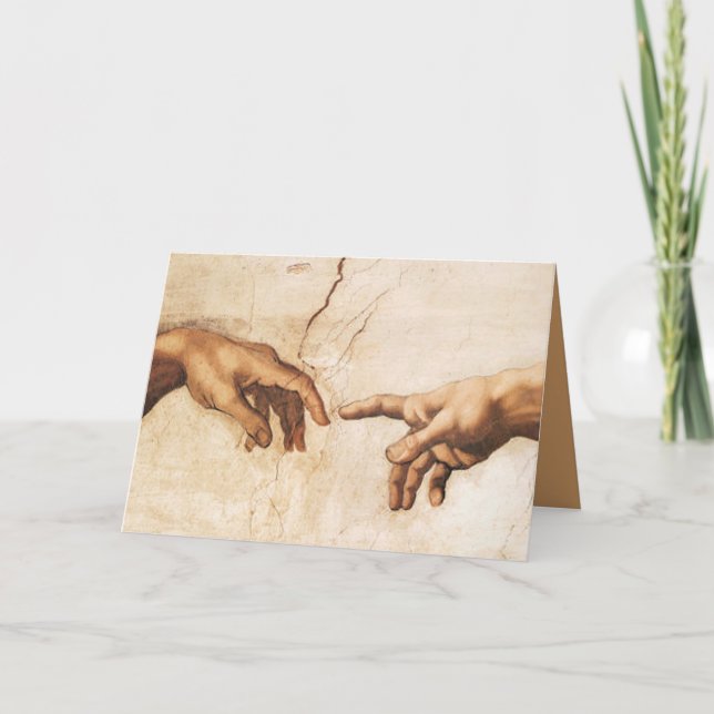 Carte La création d'Adam (Devant)