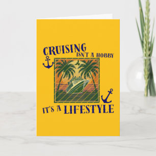Carte La croisière est un thème de vacances de style de