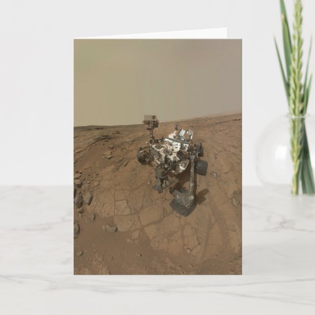 Carte La Curiosité A Rover Sur La Surface De Mars. (Devant)