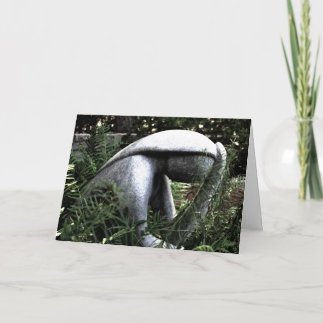 Carte La dame dans le jardin (Devant)