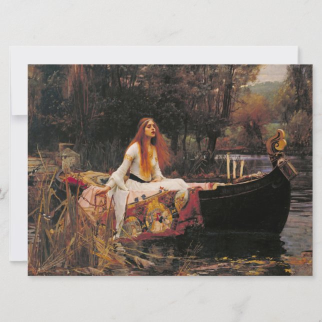 Carte La Dame de Shalott (Beauté médiévale) (Devant)