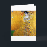 Carte La Dame en or, Gustav Klimt<br><div class="desc">Gustav Klimt (14 juillet 1862 - 6 février 1918) était un peintre symboliste autrichien et l'un des membres les plus en vue du mouvement de la sécession de Vienne. Klimt est réputé pour ses peintures, peintures murales, croquis et autres objets d'art. Le sujet principal de Klimt était le corps féminin,...</div>