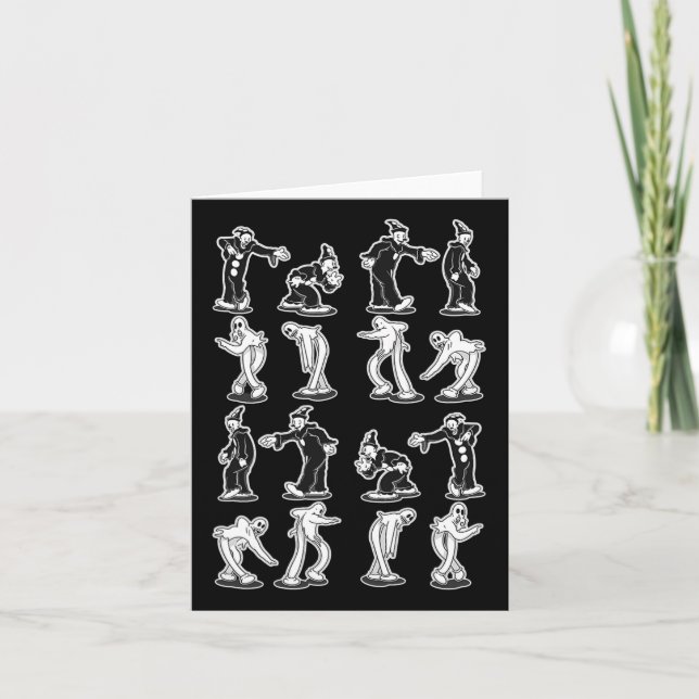 Carte La danse à deux pas effrayante du clown fantôme  (Devant)