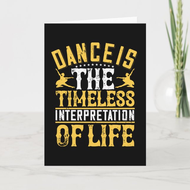 Carte La Danse Est Une Interprétation Intemporelle (Devant)