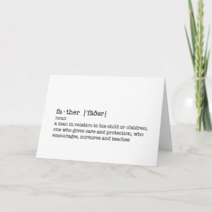 Carte La définition d'un père ; meilleur père dans le mo