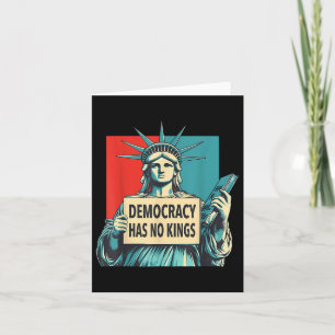 Carte La Démocratie N'A Pas De Rois 4 juillet Statue De 