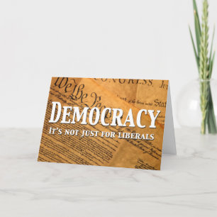Carte La Démocratie N'Est Pas Seulement Pour Les Libérau