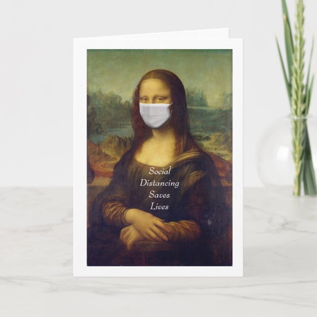 Carte La distanciation sociale sauve des vies (Devant)