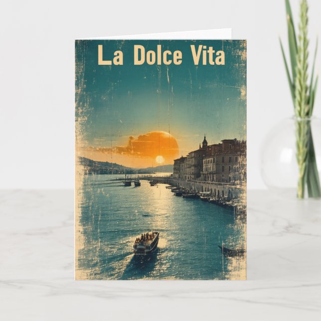 Carte . La Dolce Vita - Inspired by 1960s Posters (Devant)