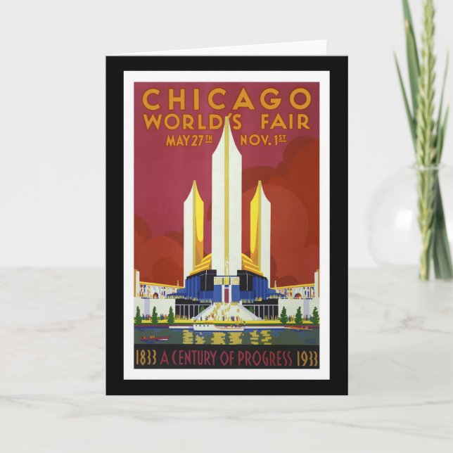 Carte La "Exposition universelle, Chicago, 1933" crus (Devant)