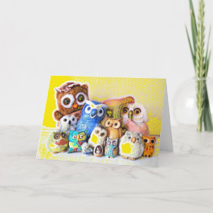 Carte La famille des chouettes