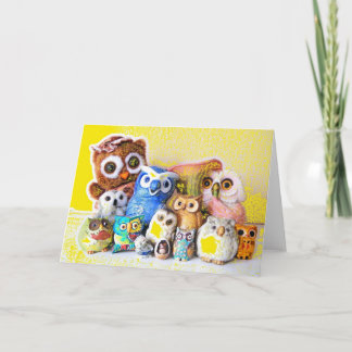 Carte La famille des chouettes